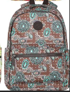 Montana West Print Canvas Backpack - by Montana West