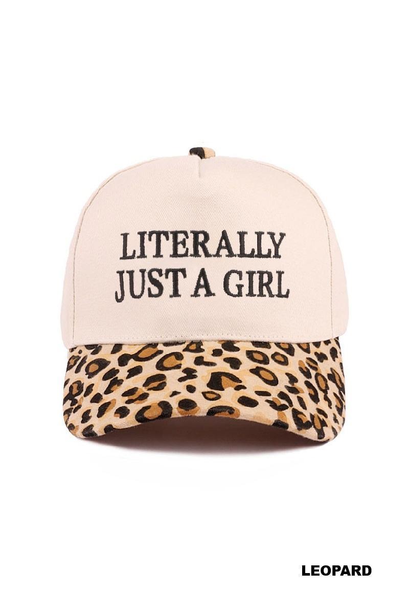 Literally Just A Girl - Baseball Cap - by Zenana