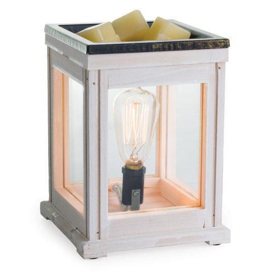 Weathered Wood Vintage Bulb Illumination Fragrance Warmer - by Candle Warmers Etc