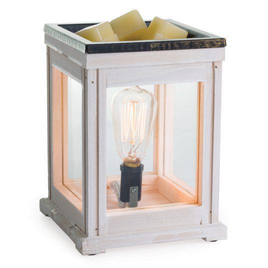 Weathered Wood Vintage Bulb Illumination Fragrance Warmer - by Candle Warmers Etc