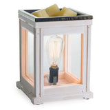 Weathered Wood Vintage Bulb Illumination Fragrance Warmer - by Candle Warmers Etc
