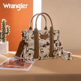 Wrangler Camo Print Tote/Crossbody - Brown - by Montana West