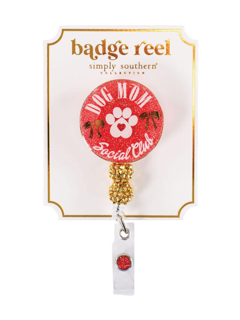 Badge Reel - Dog Mom - by Simply Southern