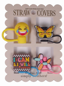 Straw Cover Set - Butterfly - by Simply Southern