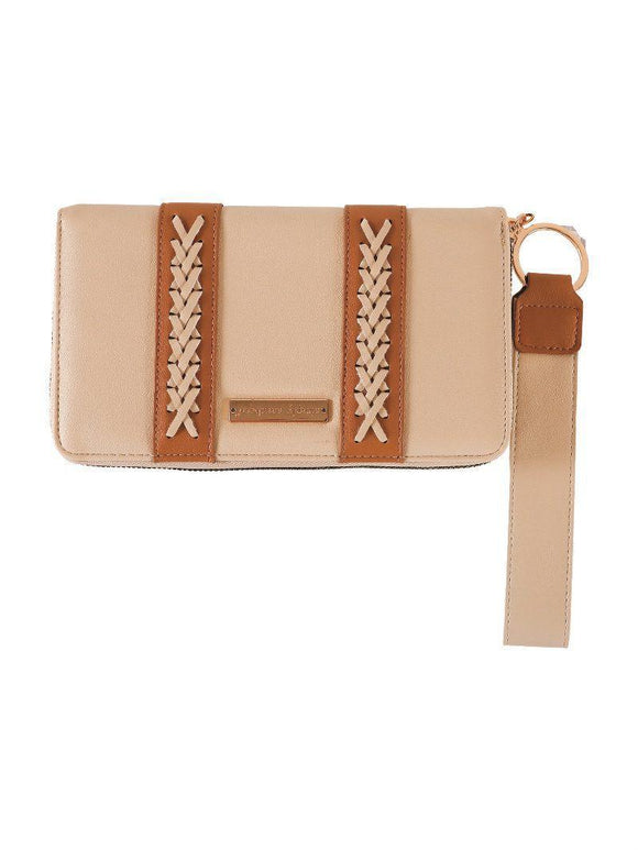 Vegan Leathe Wallet - Cream - by Simply Southern