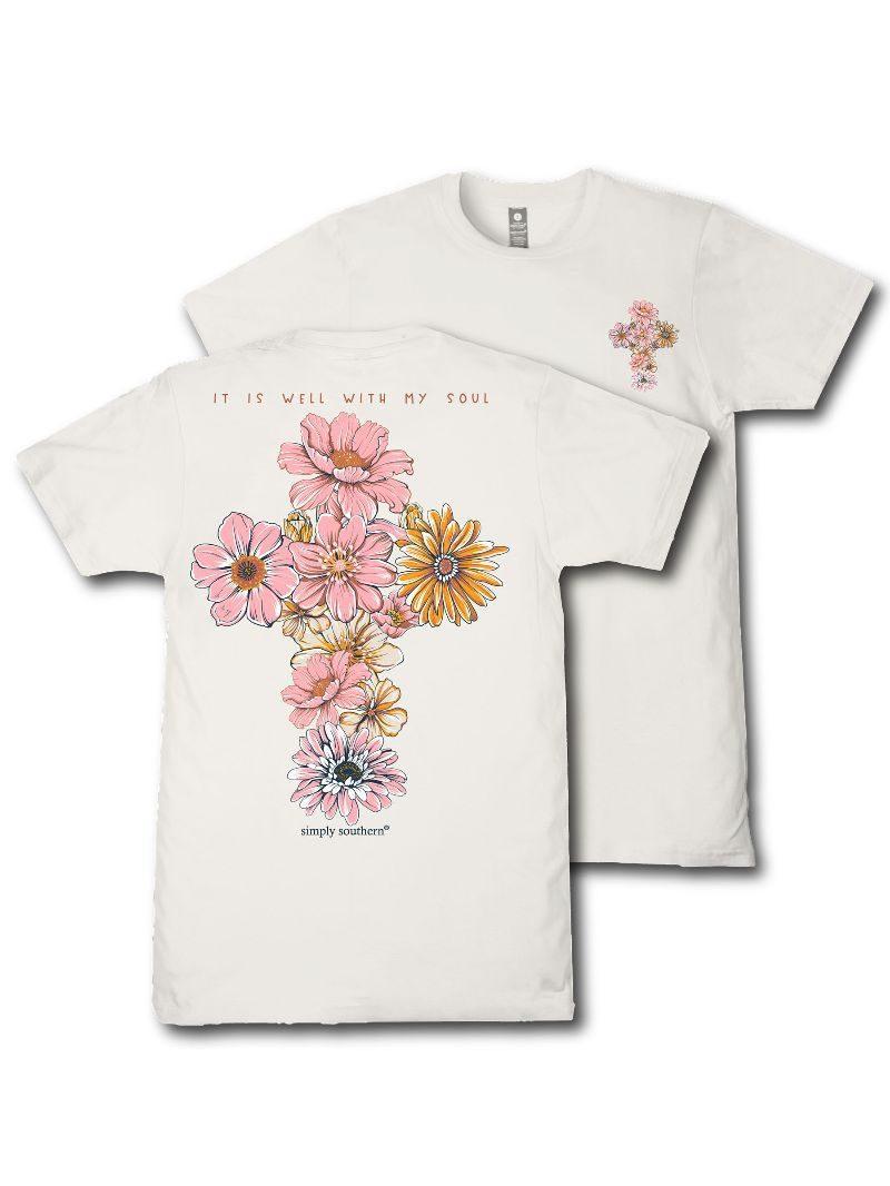 It is well with my Soul (Short Sleeve T-Shirt) - Linen - by Simply Southern