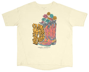 Boxy Shirt - Blame it all on my Roots - by Simply Southern