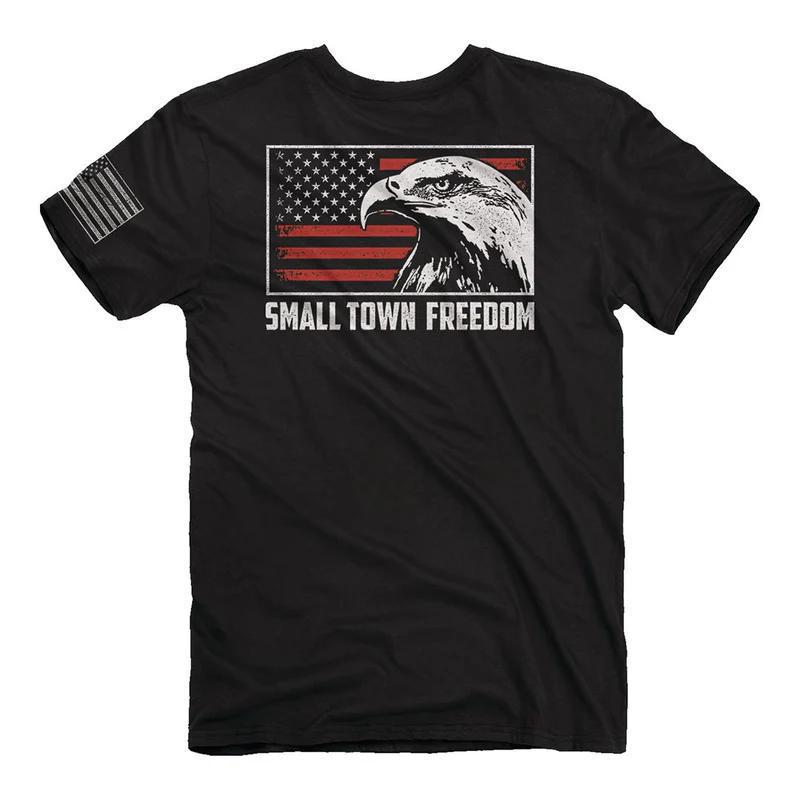 Small Town Freedom (Men's Short Sleeve T-Shirt) by Buckwear