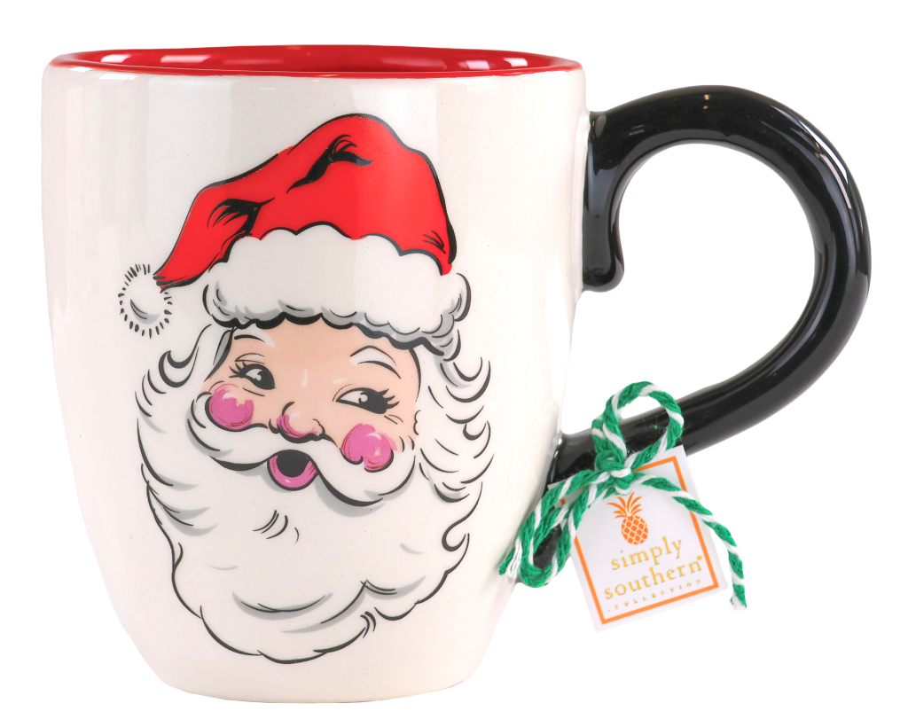 Christmas Ceramic Mug - Santa - by Simply Southern