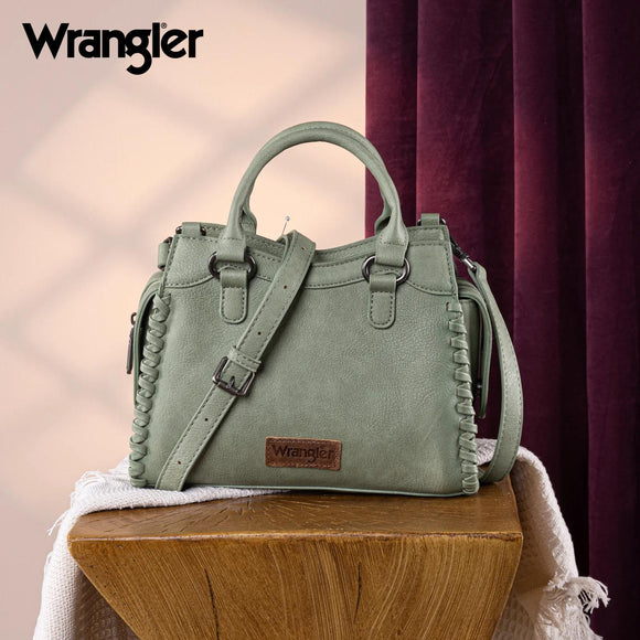 Wrangler Carry-All Whipstitch Tote/Crossbody - Green - by Montana West