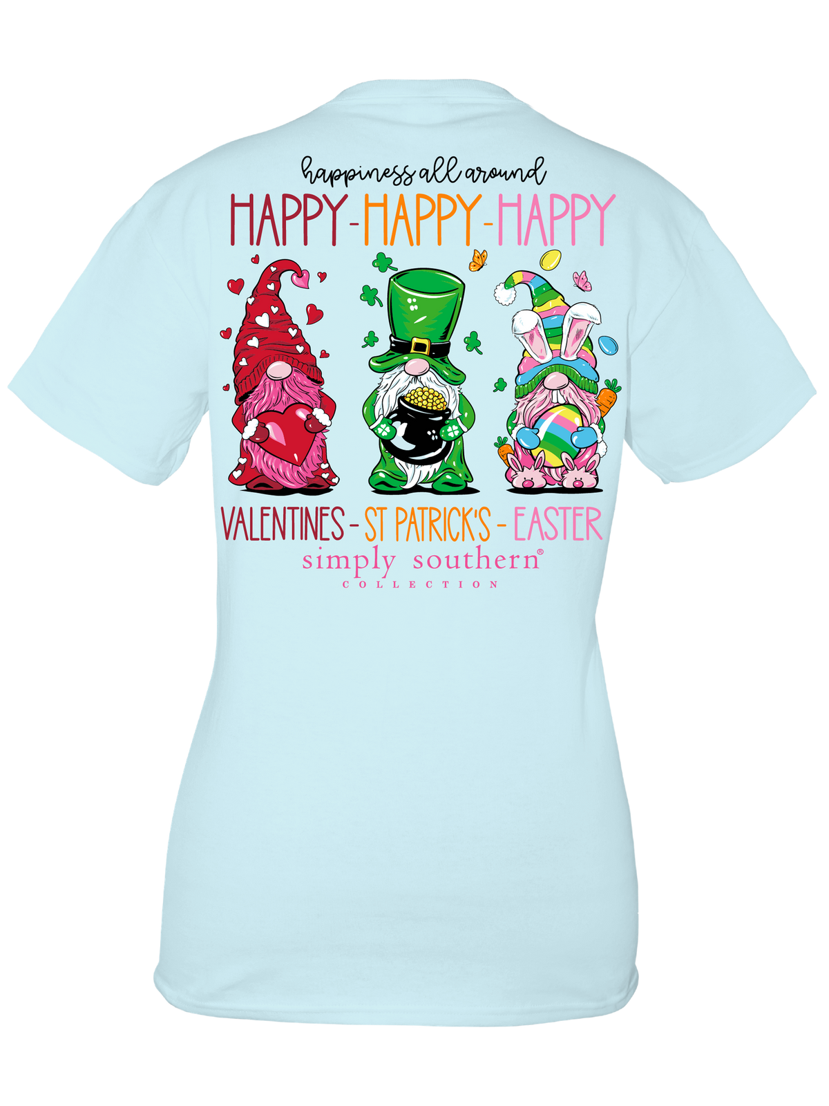Happiness All Around (Short Sleeve T-Shirt) by Simply Southern
