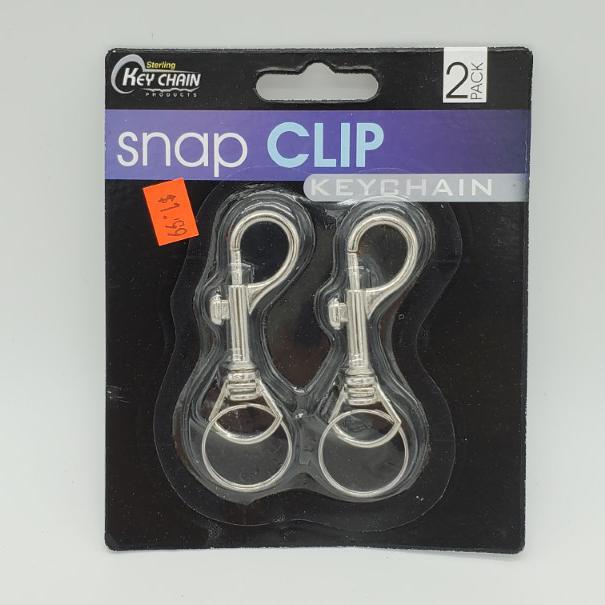 Snap Clip Keychains (2-Pack)