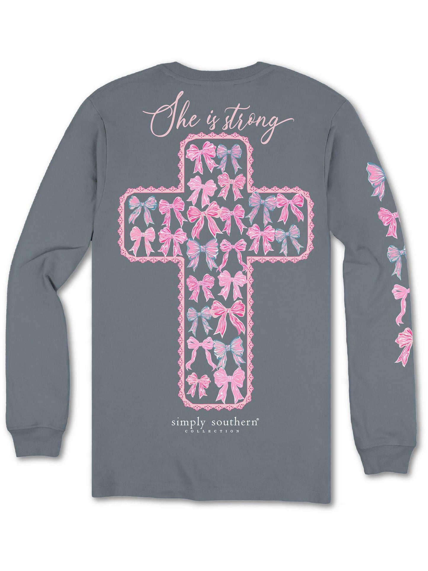 She is Strong (Long Sleeve T-Shirt) by Simply Southern