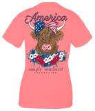 Americana Cow (Short Sleeve T-Shirt) by Simply Southern