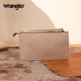 Wrangler Sherpa Aztec Canvas Clutch - Tan - by Montana West