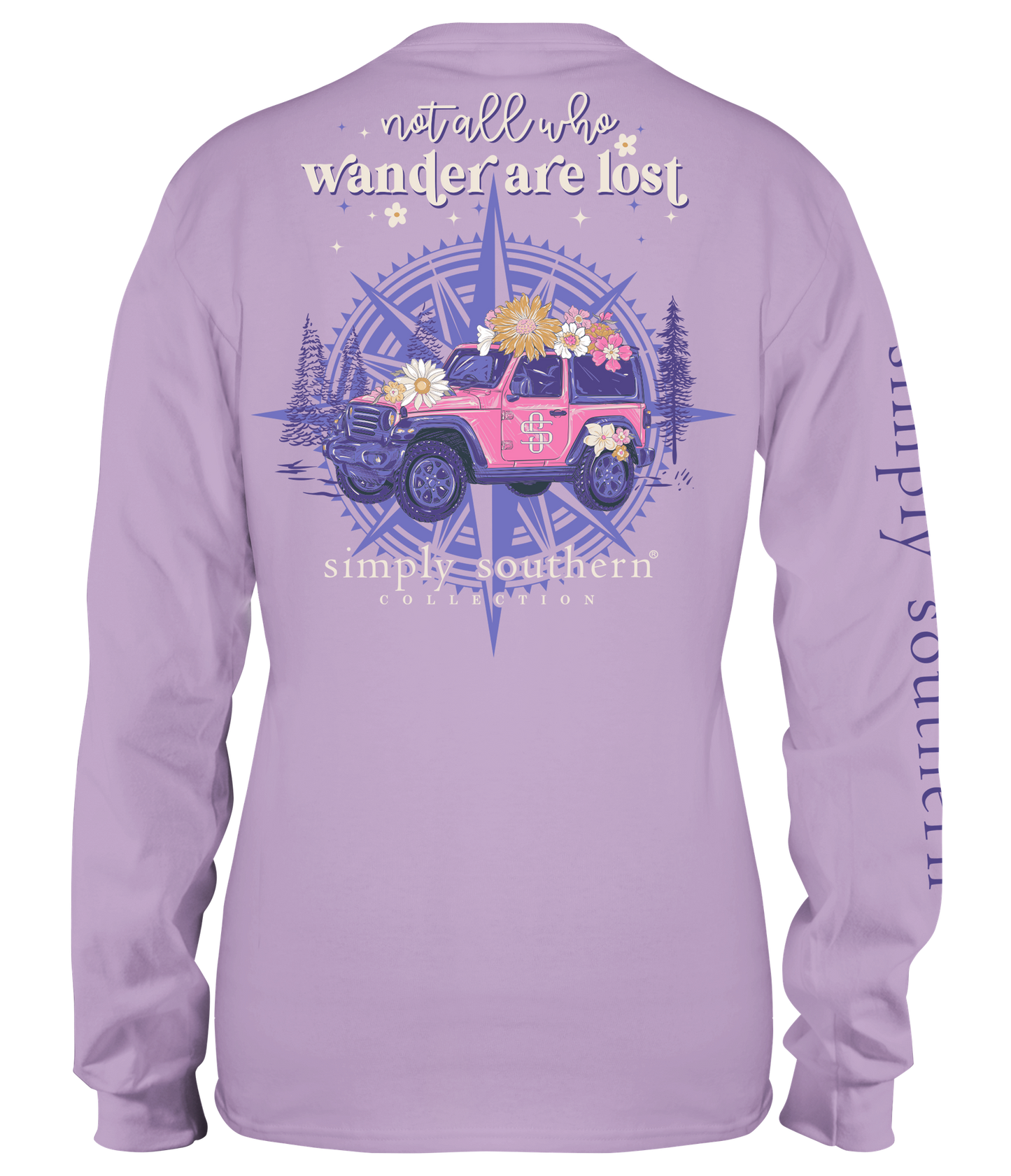 Not all who Wander (Long Sleeve T-Shirt) by Simply Southern