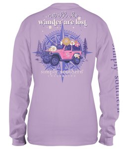 Not all who Wander (Long Sleeve T-Shirt) by Simply Southern