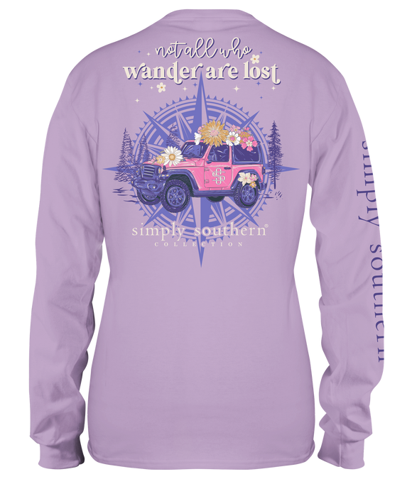 Not all who Wander (Long Sleeve T-Shirt) by Simply Southern