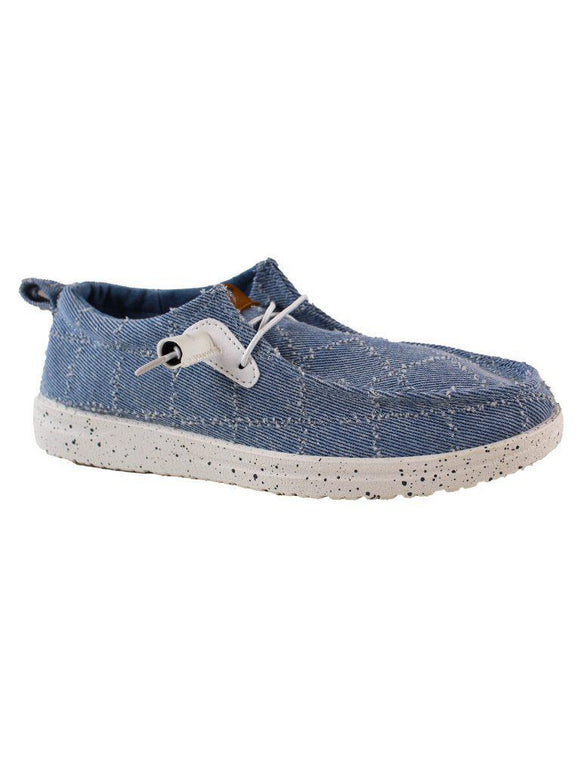 Denim Fabric - Women's Slip-on Shoes - by Simply Southern