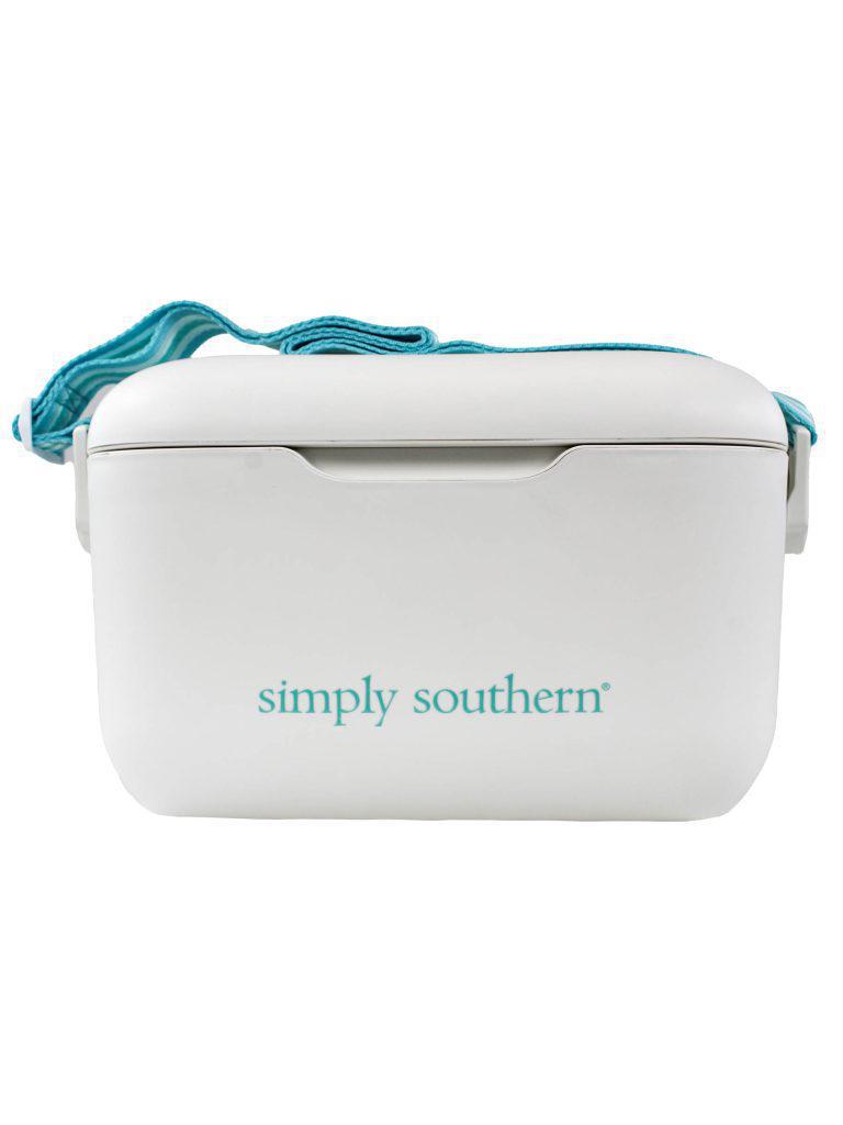 White (Hard Shell Vintage Collection Cooler) by Simply Southern