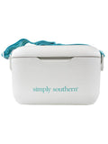 White (Hard Shell Vintage Collection Cooler) by Simply Southern