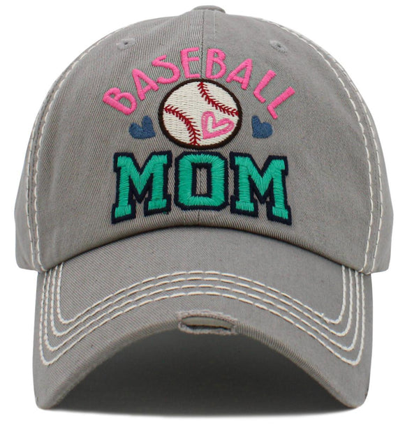 Baseball Mom Baseball Cap - by Kbethos