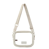 Wrangler Clear Crossbody Bag/Stadium Bag - Beige - by Montana West