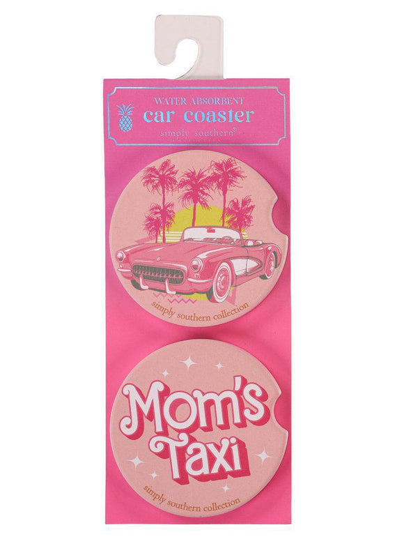 2 Pack Car Coaster - Mom Taxi - by Simply Southern