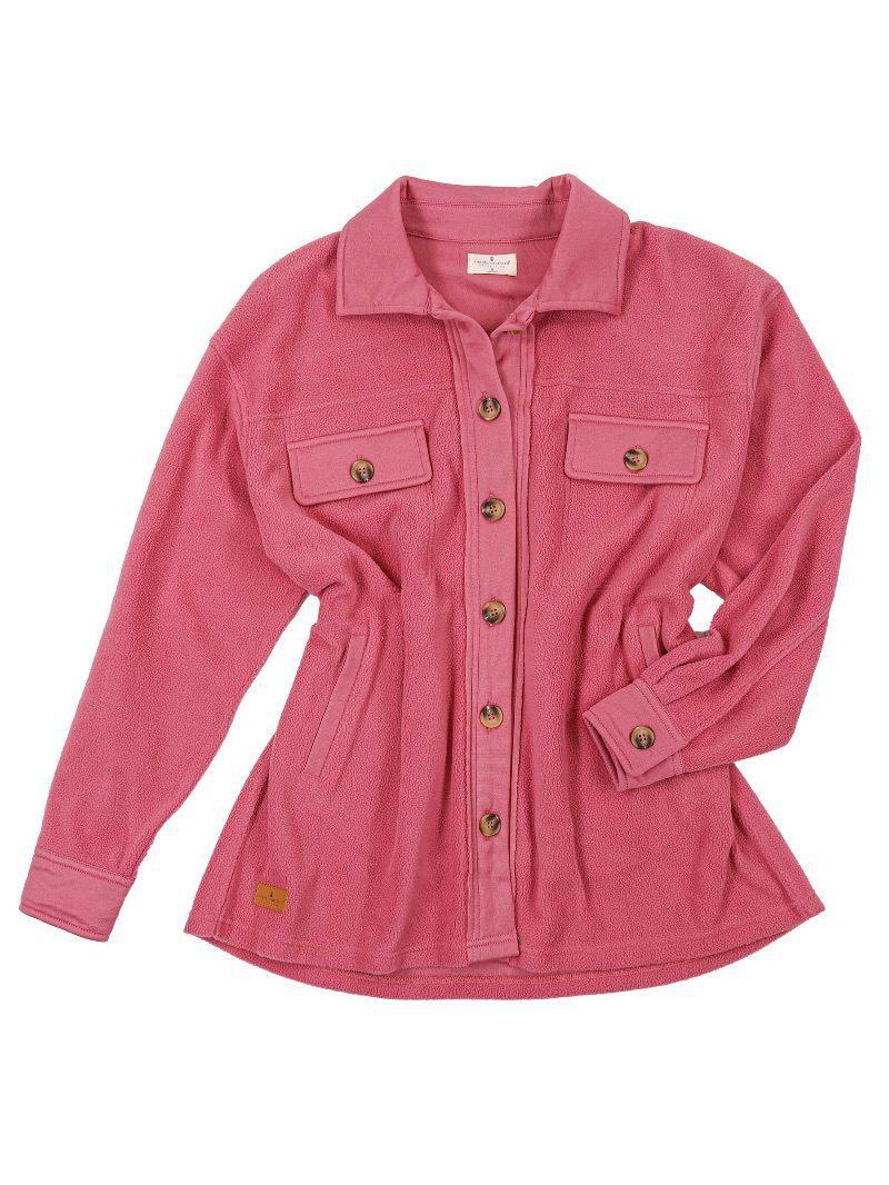 Fleece Shacket - Mauve - by Simply Southern