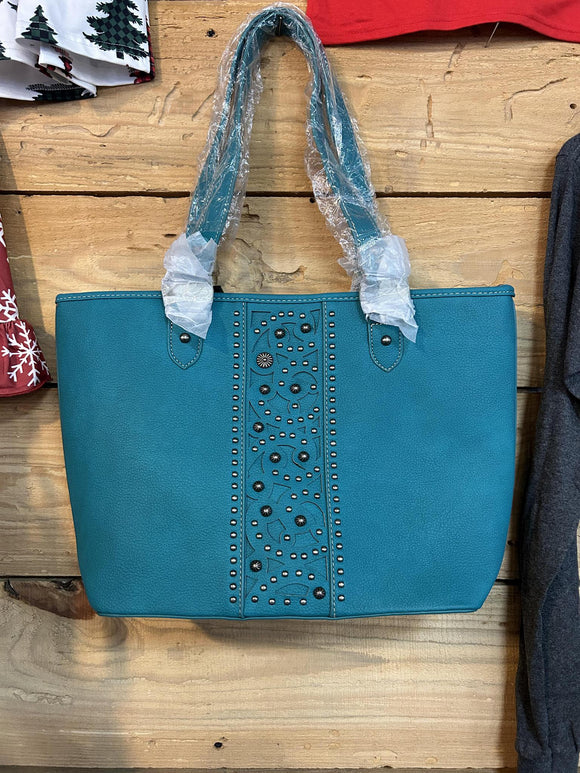 American Bling Turquoise Tote and Wallet Set - by Montana West