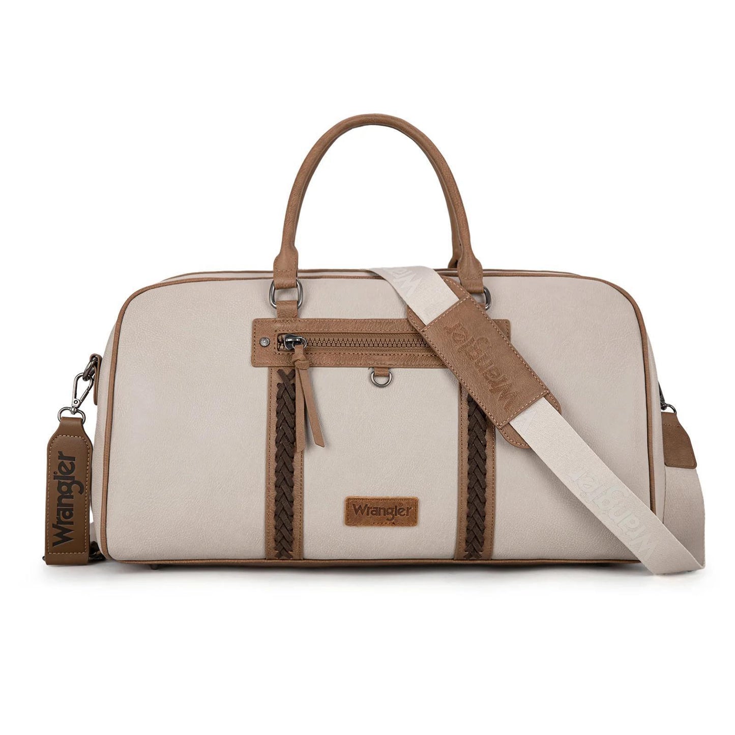 Wrangler Whipstitch Collection Duffle Bag -Light Grey - by Montana West