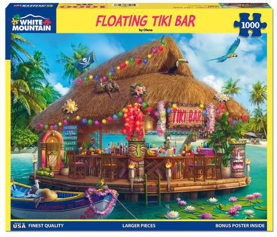 Floating Tiki Bar Puzzle -1000pc - by White Mountain