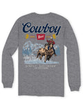 Cowboy Beer (Men's Vintage Long Sleeve T-Shirt) by Simply Southern