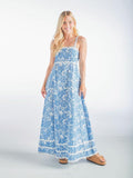 Maxi Scalloped Dress - Blue Vintage - by Simply Southern