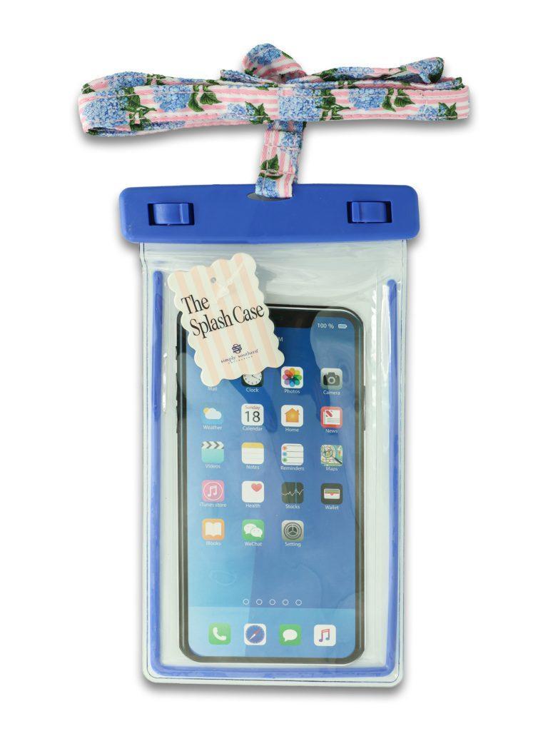 Phone Splash Case - Pink Stripe Hydrangea - by Simply Southern
