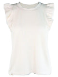 Ruffle Knit Tee - Ivory - by Simply Southern