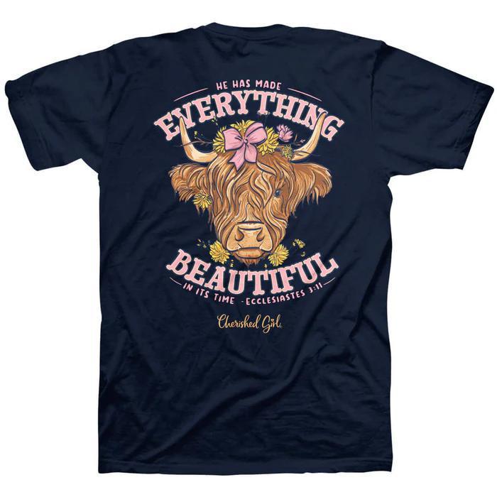 Highland Cow (Short Sleeve T-Shirt) by Cherished Girl