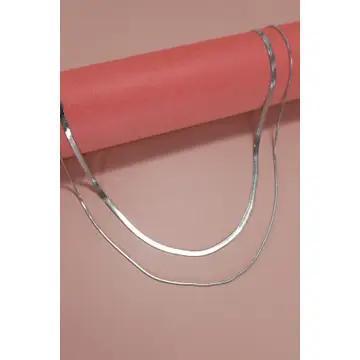 Stainless Steel Tarnish Free Multi Layer - Silver - JOSSLYN