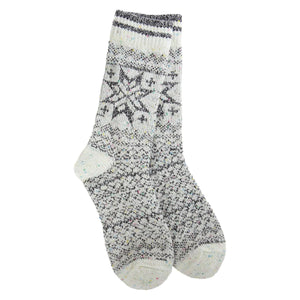 Holiday Confetti Crew - Black Multi - by World's Softest Socks