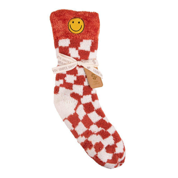 Groovy Camper Socks - Red Check - by Simply Southern