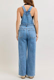 High Waist Rigid Magic Column Denim Overall - by Judy Blue