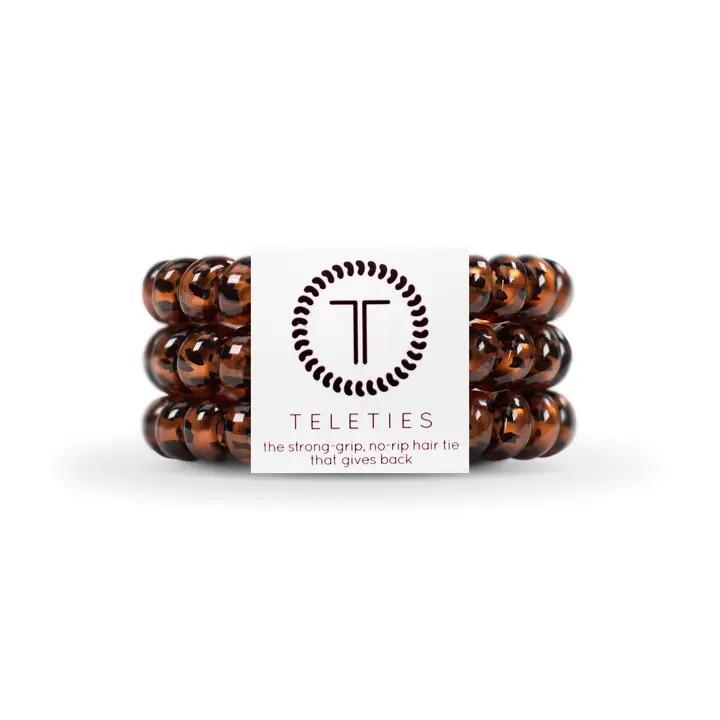 Tortoise Hair Ties - Large - By Teleties