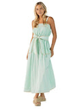 Simply Contrast Ric Rac Dress - Mint - by Simply Southern