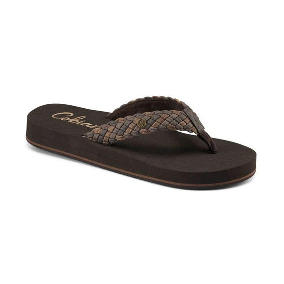 Braided Bounce Chocolate - Women's Flipflops - by Cobian