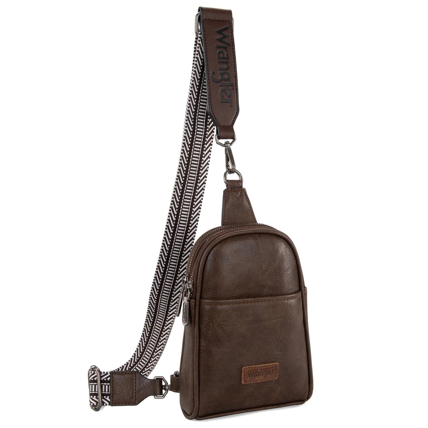 Wrangler Sling Bag/Crossbody/Chest Bag - Dark Brown - by Montana West