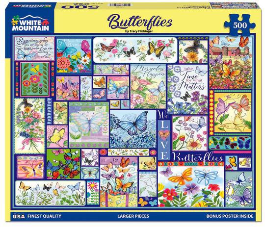 Butterflies Puzzle - 500pc - by White Mountain