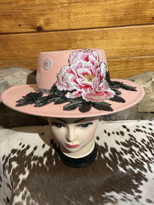 "Pink Petunias" - Unique Hats by Jo