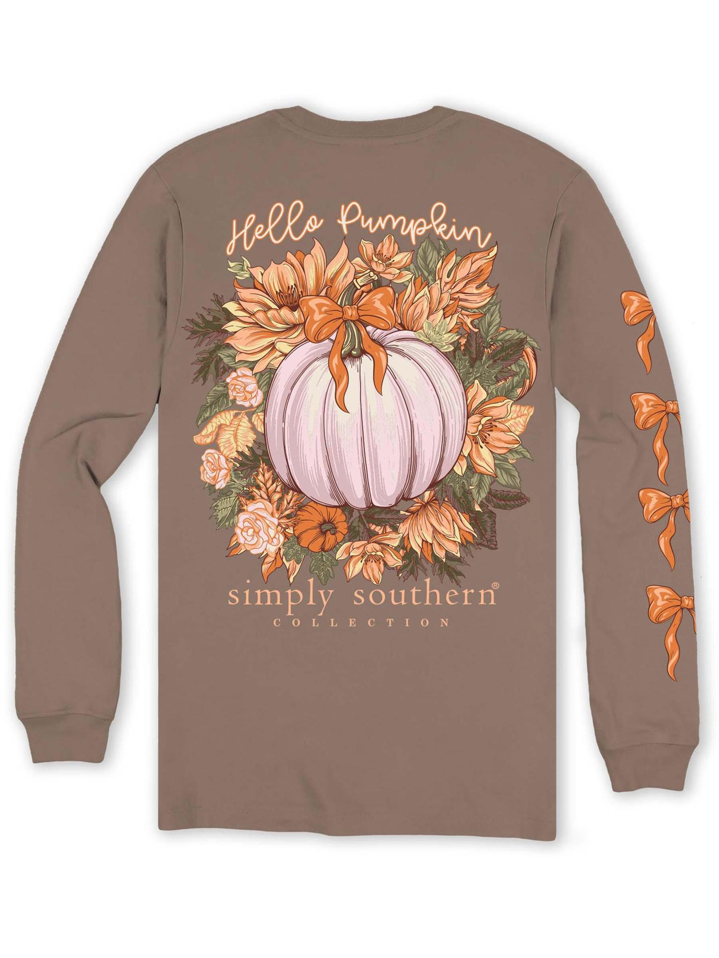 Hello Pumpkin (Long Sleeve T-Shirt) by Simply Southern