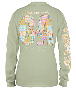 Georgia/Ga  (Long Sleeve T-Shirt) by Simply Southern