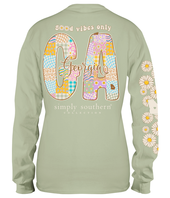 Georgia/Ga  (Long Sleeve T-Shirt) by Simply Southern